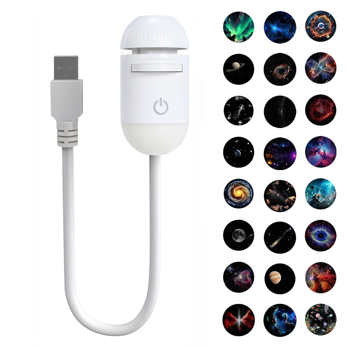 Projecteur Galaxie LED 360° — Veilleuse Ciel Étoilé