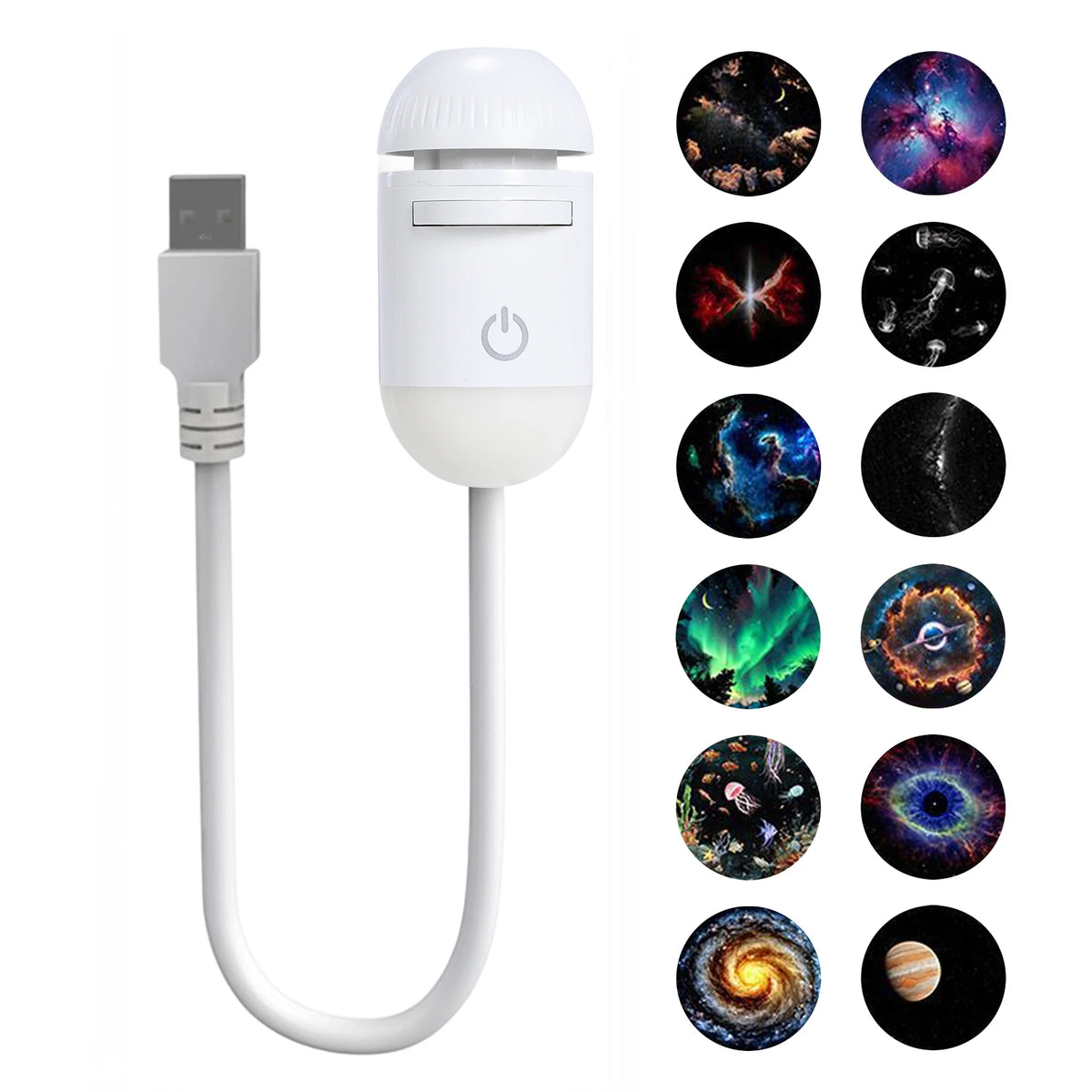 Projecteur Galaxie LED 360° — Veilleuse Ciel Étoilé