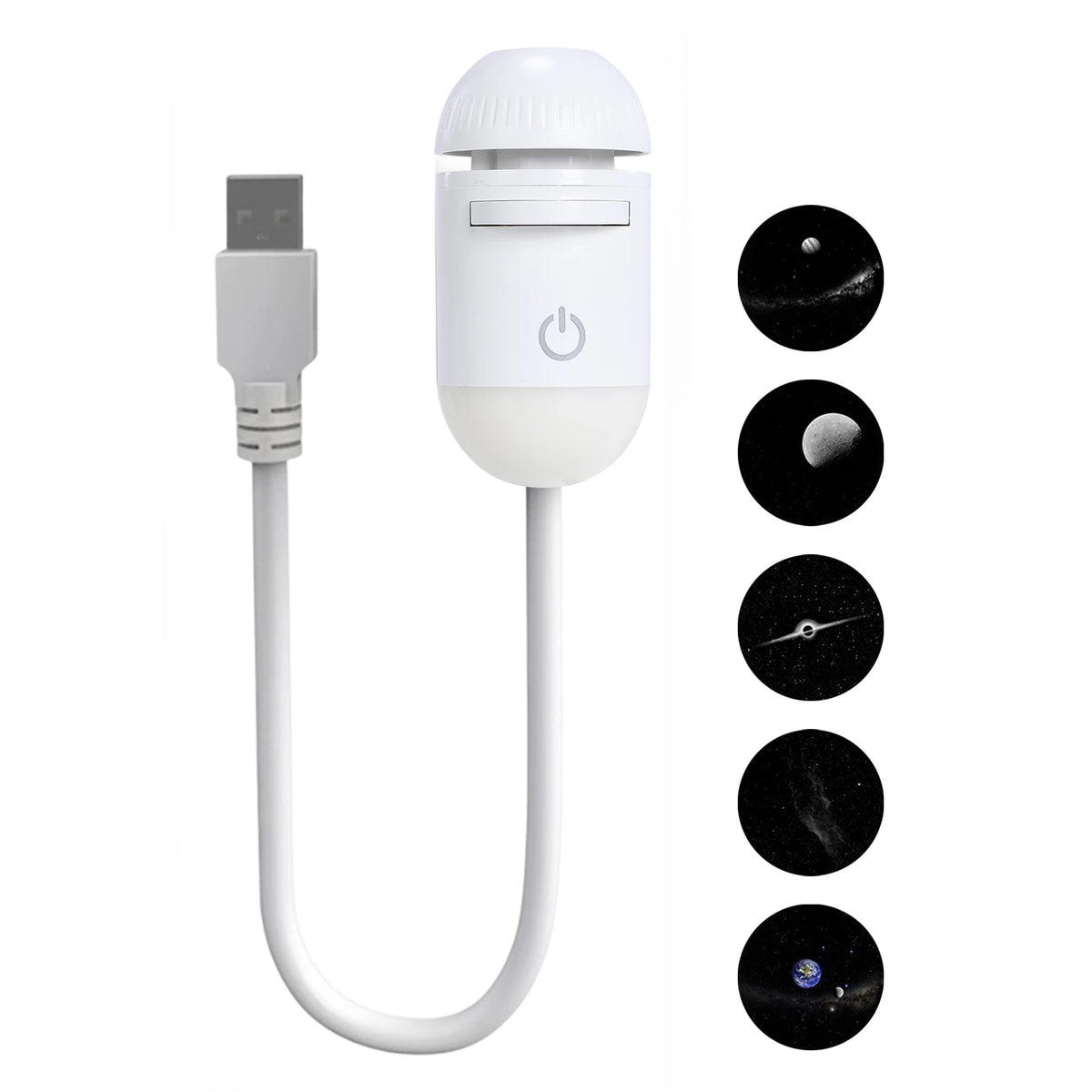 Projecteur Galaxie LED 360° — Veilleuse Ciel Étoilé
