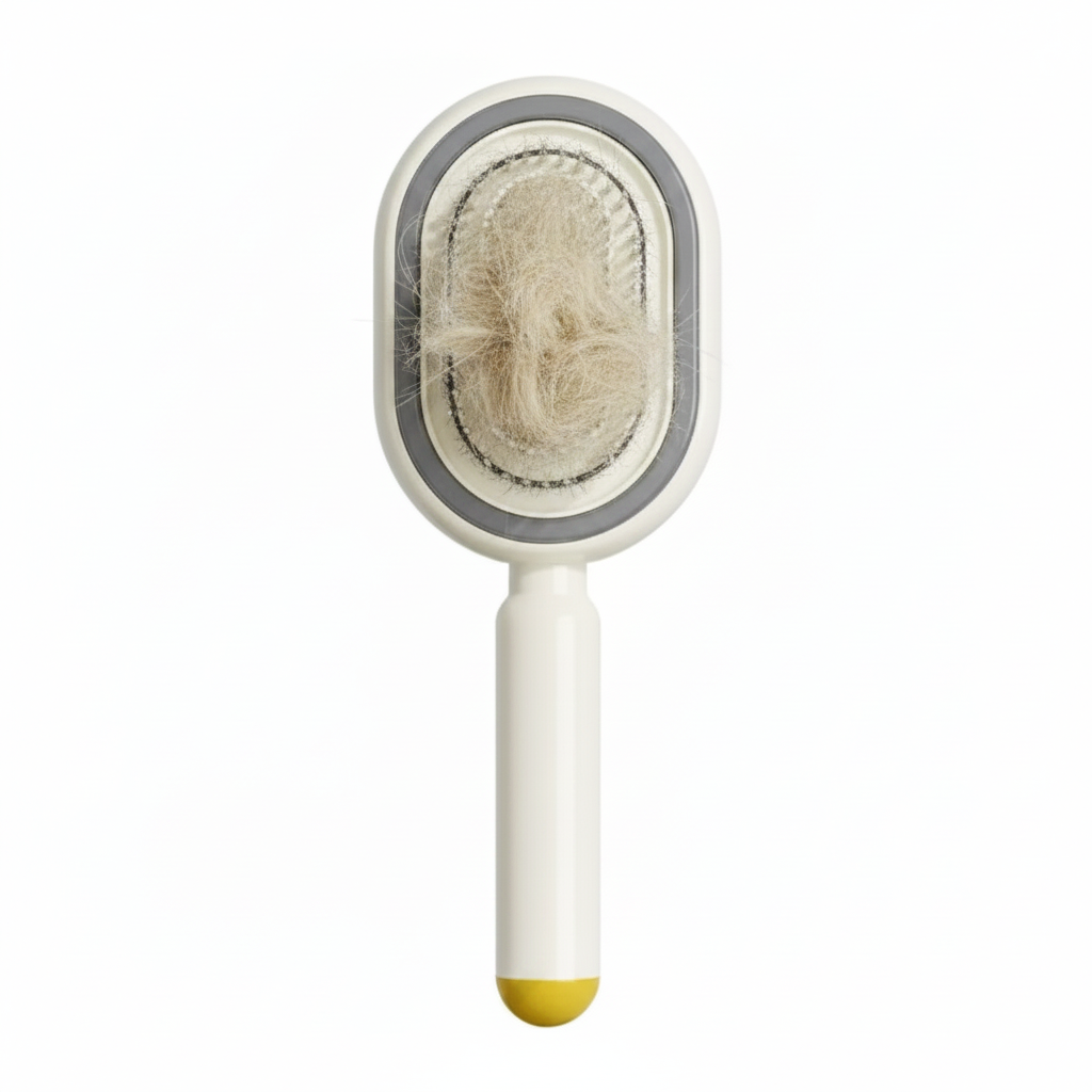 Brosse auto-nettoyante pour animaux